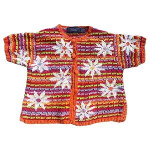 Catherine Stewart for Belle Pointe Colorful Cardigan Size L